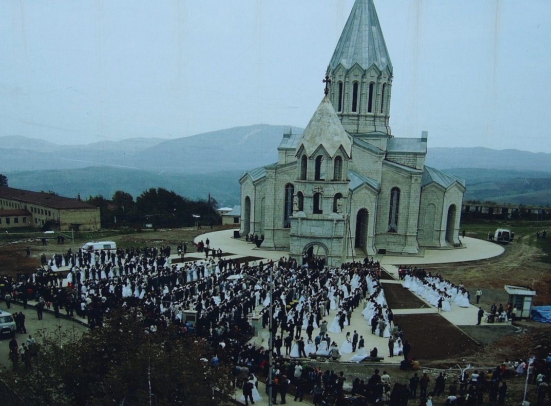 Katedra Ghazanchetsots w Shushi - państwowy ślub | Górski Karabach