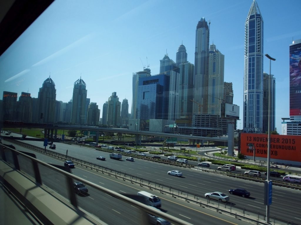 Dubaj i widok z metra | ZEA